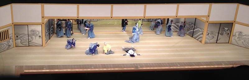 spettacolo al teatro kabuki za spettacolo al teatro kabuki za