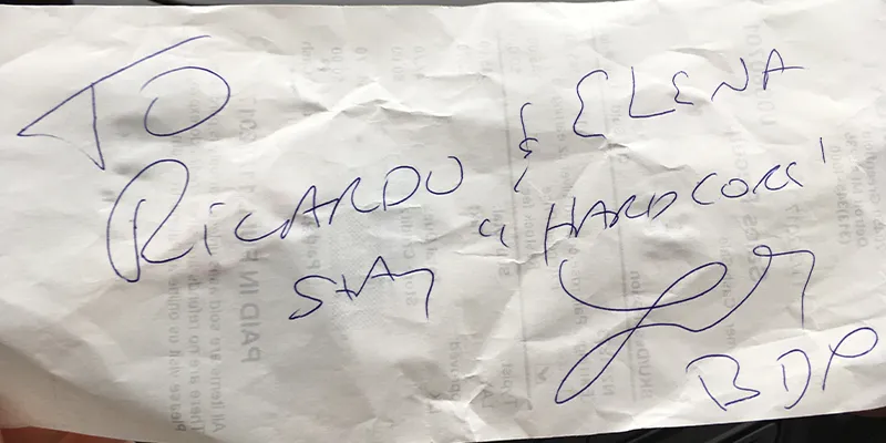 autografo di less